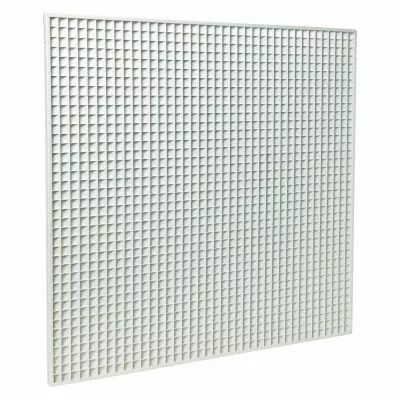 Aldes - Grille de reprise en dalle de plafond 600x600 blanche avec maille carr�e AU124Z (11050727)
