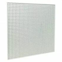 Aldes - Grille de reprise en dalle de plafond 600x600 blanche avec maille carr&eacute;e AU124Z (11050727)