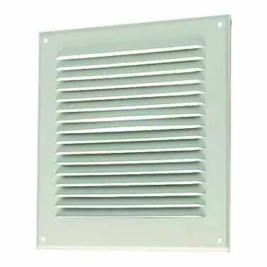 Aldes - Grille ext�rieure � auvent GAT 150x150 mm - aluminium blanc (11001000)