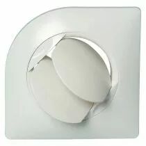 Aldes - Grille plastique fixe BIO Design carr&eacute; 60 m&sup3;/h D 80 mm - blanc (11022065)