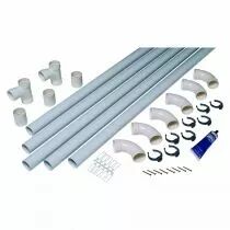 Aldes - Kit de conduits et accessoires diam&egrave;tre 51mm s&eacute;rie T pour 3 prises (11070231)
