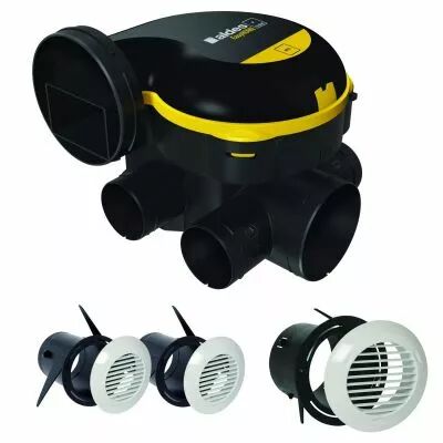 Aldes - Kit VMC simple flux EasyHOME Auto COMBLES + 3 grilles BIP (11026032)