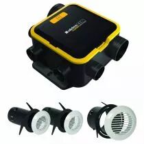 Aldes - Kit VMC simple flux EasyHOME Auto COMPACT + 3 grilles de ventilation BIP (11026035)