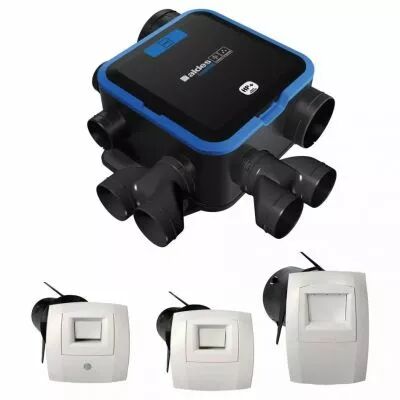 Aldes - Kit VMC simple flux EasyHOME HYGRO COMPACT Premium Haute Pression HP+ (11033026)