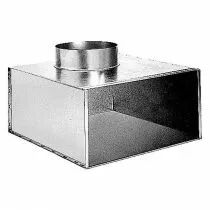 Aldes - Pl&eacute;num en acier pour grille avec 2 piquages sur le c&ocirc;t&eacute; ME F3 800x300 D200 (11053685)