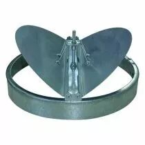 Aldes - Registre circulaire BR D400 en acier pour diffuseur circulaire ou rectangulaire (11053225)