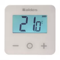 Aldes - Thermostat d\'ambiance sans fil &agrave; transmission par onde radio et touches tactiles (35001151)