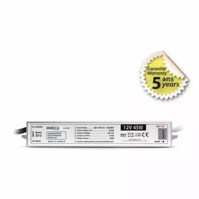 alim 12v dc lumineux 45w ip67 5ans (100467)