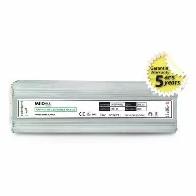 alim led vision-el 24v dc b lumineux 200w ip67 (75383)