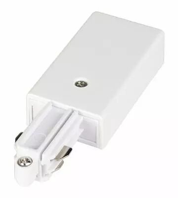 Alimentation, terre droite, pour rail 1 allumage en saillie, int�rieur, blanc (143041)
