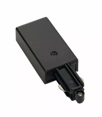 Alimentation, terre droite, pour rail 1 allumage en saillie, int�rieur, noir (143040)