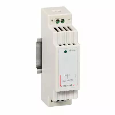 Alimentation 9V 1,6 A - pour coffrets multim�dia - 1,5 modules