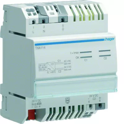 Alimentation Bus 1x30V TBTS + 1x24V (TXA114)