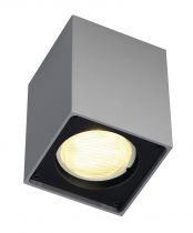 ALTRA DICE, plafonnier intérieur, simple, gris argent/noir, GU10/QPAR51, 35W max (151514)