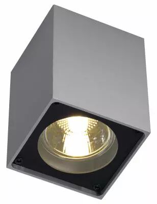 ALTRA DICE, plafonnier int�rieur, simple, gris argent/noir, GU10/QPAR51, 35W max (151514)