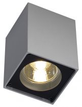 ALTRA DICE, plafonnier intérieur, simple, gris argent/noir, GU10/QPAR51, 35W max (151514)