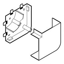 Angle plat Blanc Artic pour Logix 100x50 (49003)