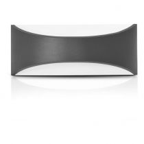 applique mural led 12 watt 230v 3000k anthracite ip65 (70421)