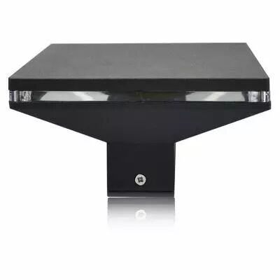 applique mural led 3w 230v 3000k carre anthracite ip54 (7012)