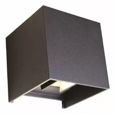 applique mural x37 led 7 watt 230v 4000k noir ip54 (70375)