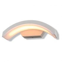 applique murale curviligne led 6w 4000k blanc ip54 (67781)