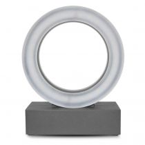 applique murale led 12 w rond 4000k gris anthracite ip54 (67751)