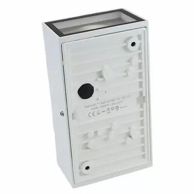 applique murale led 2x5w rectangulaire 3000k blanc ip54 (67799)
