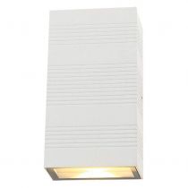 applique murale led 2x5w rectangulaire 4000k blanc ip54 (67800)