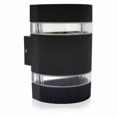 applique murale led 6 w 230 v 3000k anthracite ip54 arrondi (7008)