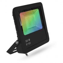archeo slim rgb ii project 50w noir ip65 + telecommande hf (100186)
