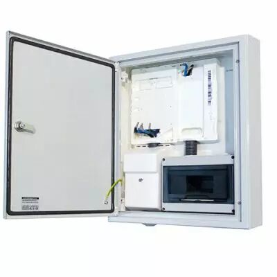 Armoire IRVE compacte MONO �quip�e d\'un C/C + panneau de comptage + coffret 8M (GE020)