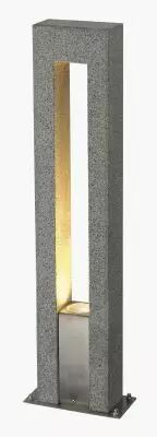 ARROCK ARC, borne ext�rieure, gris argent, GU10/QPAR51, 35W max, IP44, granite, inox 304 (231420)