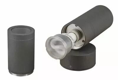 ASTINA, applique ext�rieure, anthracite, GU10/TCR50-SE, 2x 11W max, IP44 (228775)