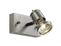 ASTO, applique et plafonnier intérieur, simple, alu brossé, GU10/QPAR51, 75W max (147441)