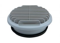 Atlantic - Ent/sort air murale pvc diam 125mm (464057)