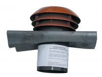 Atlantic - Ent/sort air toiture gris diam 125mm (464056)