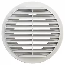 atlantic - me plast 125 b - rejet ou prise d\'air murale blanc diam&egrave;tre 125 (464041)
