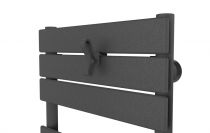 Atlantic - Patère papillon anthracite pour sèche-serviettes lames plates (850216)