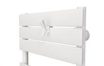 Atlantic - Patère papillon blanc pour sèche-serviettes lames plates (850228)