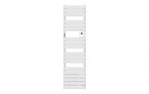 Atlantic - Radiateur sèche-serviettes connecté Adelis digital étroit 1500W Blanc Carat (861941)