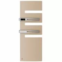 Atlantic - Radiateur s&egrave;che-serviettes connect&eacute; Serenis Premium m&acirc;t gauche 1750W Beige (850473)