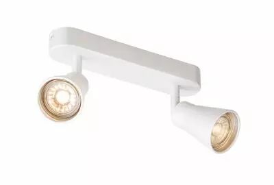 AVO, applique et plafonnier int�rieur, double, blanc, GU10/QPAR51, 2x 50W max (1000890)