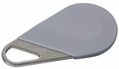 Badge hexact type porte cl� de couleur gris (HECV2G)