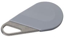 Badge hexact type porte clé de couleur gris (HECV2G)