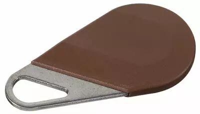 Badge hexact type porte cl� de couleur marron (HECV2M)