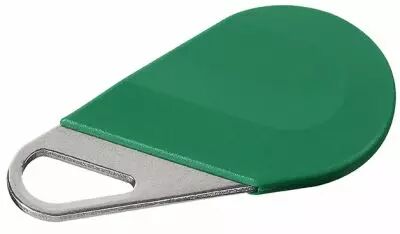 Badge hexact type porte cl� de couleur vert (HECV2V)