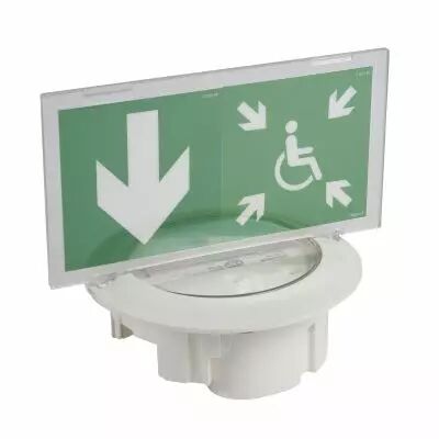 BAES d\'�vacuation DBR- Kickspot encastr� ECO2 -LEDs 45lm- 1h plastique IP40-IK04 (062654)