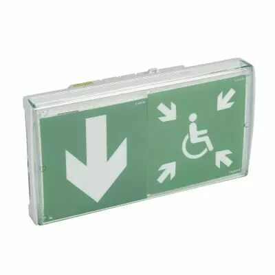 BAES d\'�vacuation DBR ECO 2 � LEDs 45lm-1h plastique IP43-IK07 SATI adressable (062634)