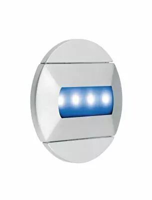 BALIZ - Encastr� Mur rond, fixe, gris, LED int�g. 0,46W bleu (50414)