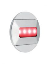 BALIZ - Encastré Mur rond, fixe, gris, LED intég. 0,46W rouge (50415)